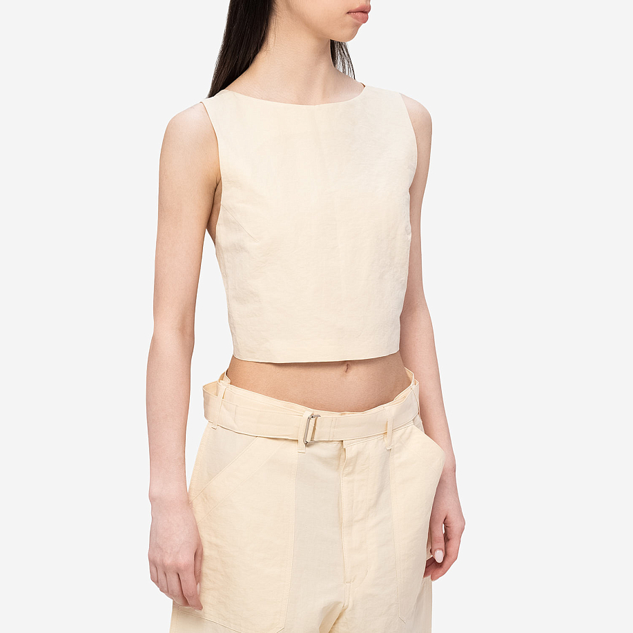 Майка AURALEE HIGH DENSITY FINX LINEN WEATHER TANK в интернет-магазине Peak Conceptwww.peakstore.ru - 3 фото