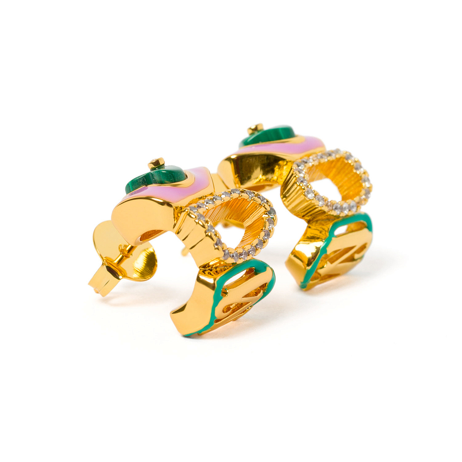 Серьги MEDEA ERIN TAYLOR EARRINGS WITH ENAMEL 2 - 3 фото Серьги MEDEA ERIN TAYLOR EARRINGS WITH ENAMEL 2 в интернет магазине Peakwww.peakstore.ru - 3 фото