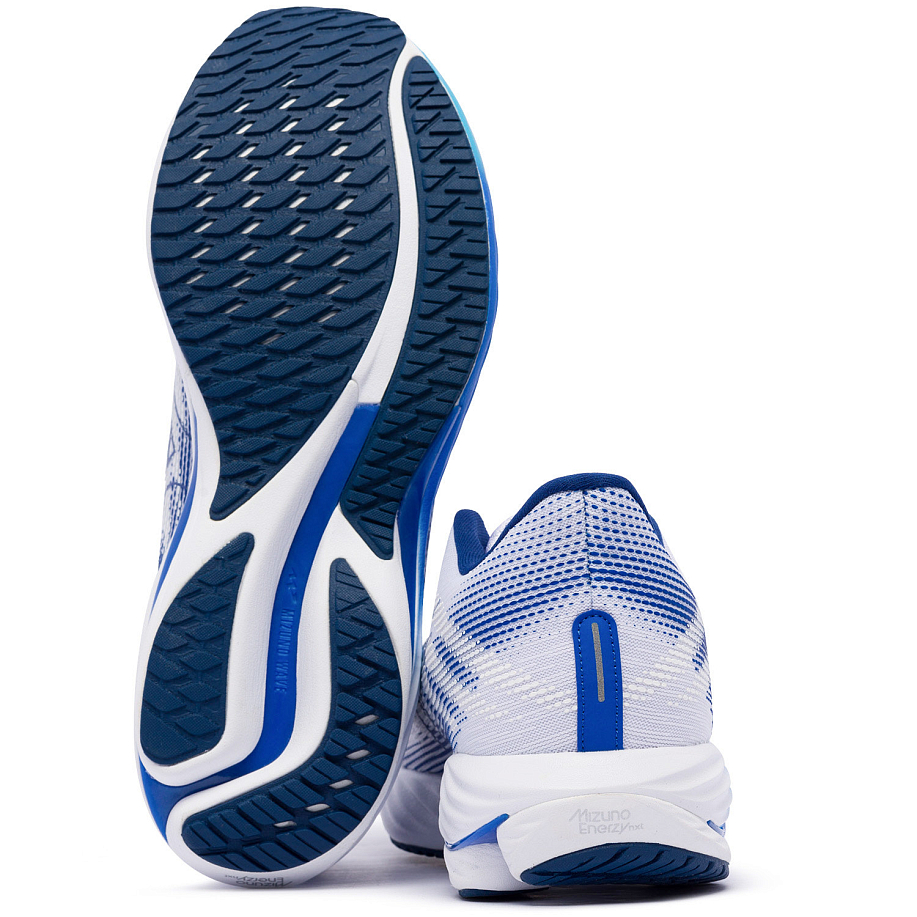 Кроссовки MIZUNO WAVE RIDER 28 WHITE/ESTATE BLUE/MUGEN BLUE - 8 фото Кроссовки MIZUNO WAVE RIDER 28 в интернет магазине Peakwww.peakstore.ru - 8 фото