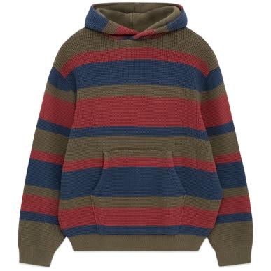 Толстовка THISISNEVERTHAT STRIPED WAFFLE KNIT HOODIE в интернет-магазине Peak Concept