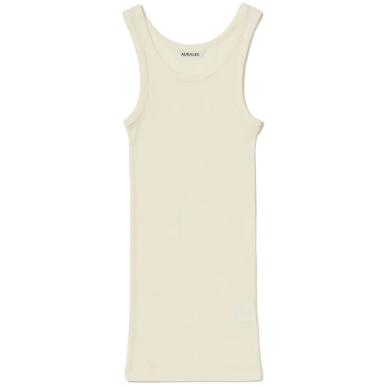Майка AURALEE WOOL SILK SOFT RIB TANK в интернет-магазине Peak Concept