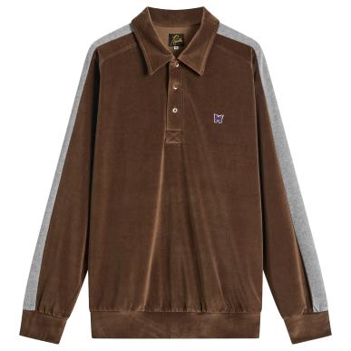 Толстовка NEEDLES SIDE LINE PULLOVER SHIRT - C/PE VELOUR в интернет-магазине Peak Concept