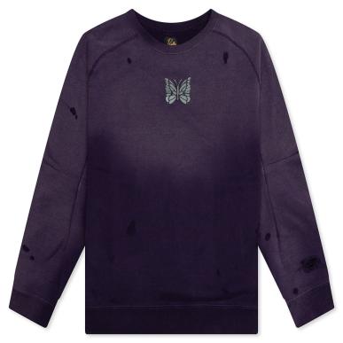 Толстовка NEEDLES DECONSTRUCTED SWEAT SHIRT - COTTON FRENCH TERRY в интернет-магазине Peak Concept